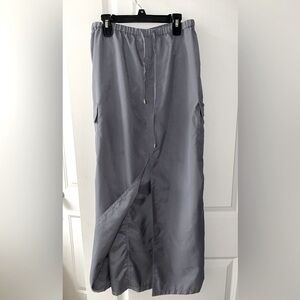 Charcoal parachute-style Maxi Skirt by Paradox